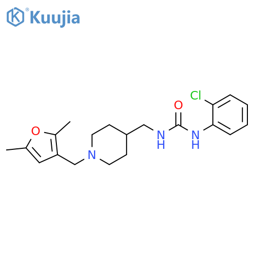 1-(2-chlorophenyl)-3-({1-[(2,5-dimethylfuran-3-yl)methyl]piperidin-4-yl}methyl)urea structure