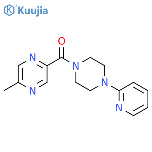 2-methyl-5-4-(pyridin-2-yl)piperazine-1-carbonylpyrazine structure