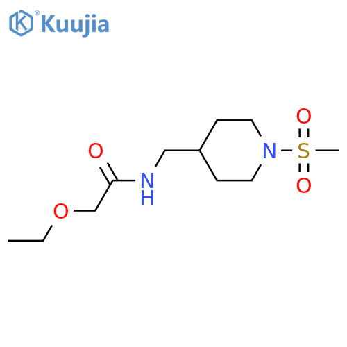 2-ethoxy-N-(1-methanesulfonylpiperidin-4-yl)methylacetamide structure
