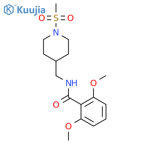 N-(1-methanesulfonylpiperidin-4-yl)methyl-2,6-dimethoxybenzamide structure