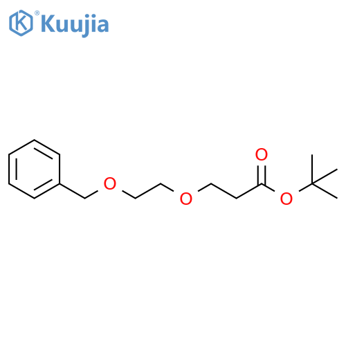 tert-Butyl 3-[2-(benzyloxy)ethoxy]propanoate structure