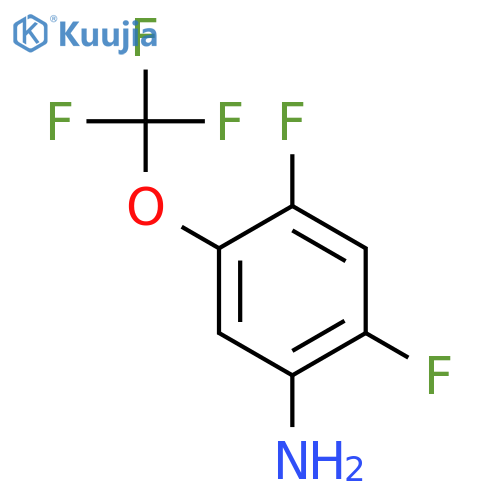 2,4-Difluoro-5-(trifluoromethoxy)aniline structure
