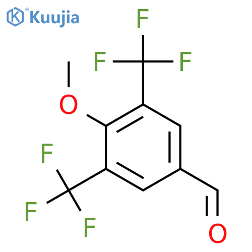4-Methoxy-3,5-bis(trifluoromethyl)benzaldehyde structure