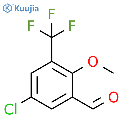 5-Chloro-2-methoxy-3-(trifluoromethyl)benzaldehyde structure