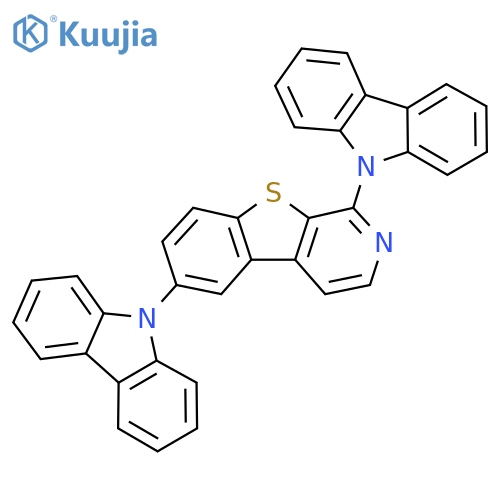 1,6-Di(9H-carbazol-9-yl)[1]-benzothieno[2,3-c]pyridine structure