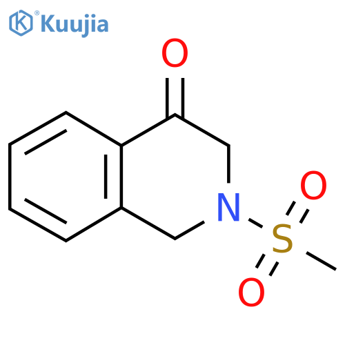 2-Methanesulfonyl-2,3-dihydro-1H-isoquinolin-4-one structure