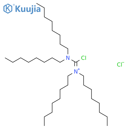1-Octanaminium, N-[chloro(dioctylamino)methylene]-N-octyl-, chloride structure