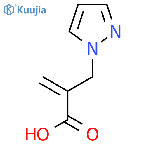 2-(1H-pyrazol-1-yl)methylprop-2-enoic acid structure