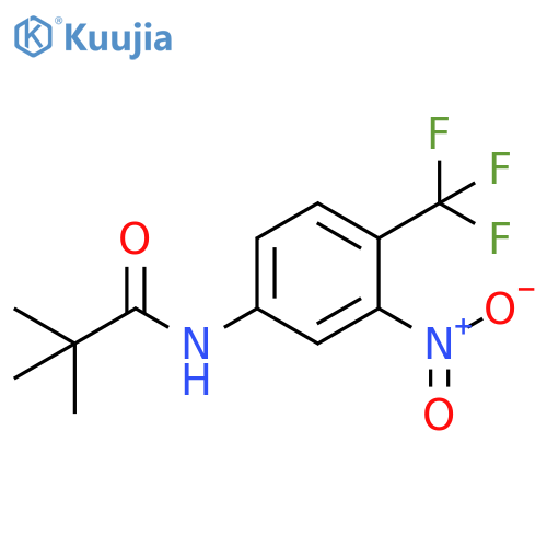 N-(3-nitro-4-(trifluoromethyl)phenyl)pivalamide structure