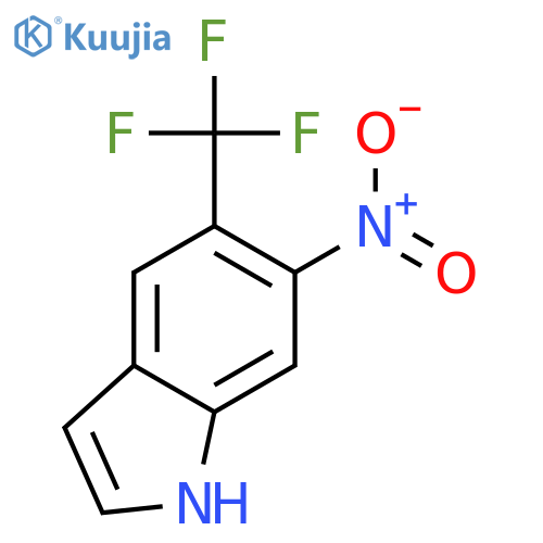 6-Nitro-5-(trifluoromethyl)-1H-indole structure