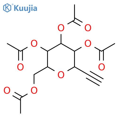 D-glycero-L-gulo-Oct-7-ynitol, 2,6-anhydro-7,8-dideoxy-, 1,3,4,5-tetraacetate structure