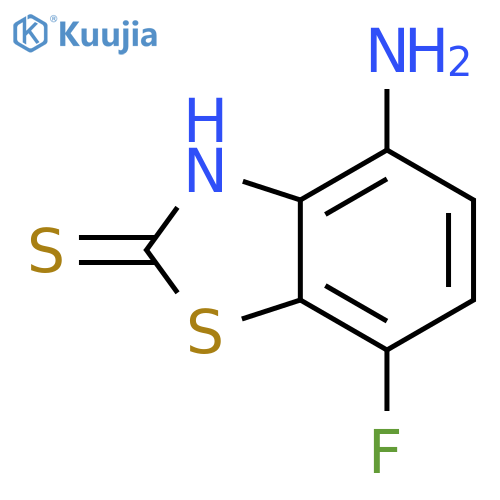 4-Amino-7-fluoro-1,3-benzothiazole-2-thiol structure