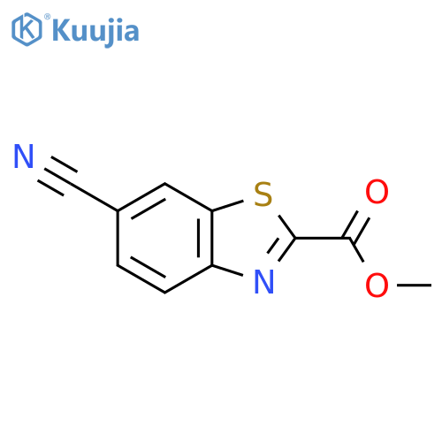 methyl 6-cyano-1,3-benzothiazole-2-carboxylate structure