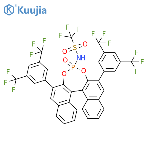 (S)-3,3'-Bis3,5-bis(trifluoromethyl)phenyl-1,1'-binaphthyl-2,2'-diyl-N-triflylphosphoramide structure