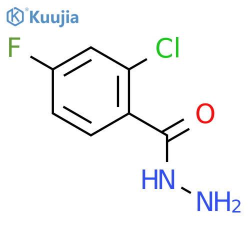 2-chloro-4-fluorobenzohydrazide structure
