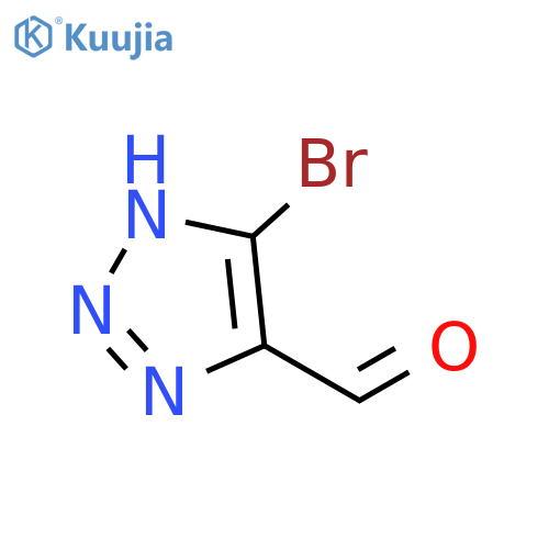 4-bromo-1H-1,2,3-triazole-5-carbaldehyde structure