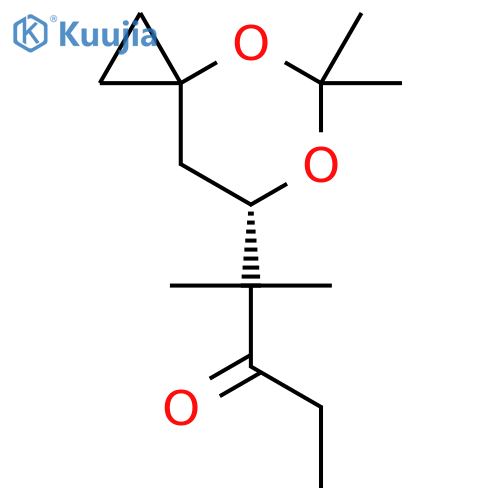 2-{(7S)-5,5-dimethyl-4,6-dioxaspiro[2.5]oct-7-yl}-2-methylpentan-3-one structure