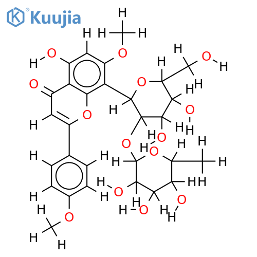 isoswertisin-4'-methyl-ether-2''alpha-L-rhamnoside structure