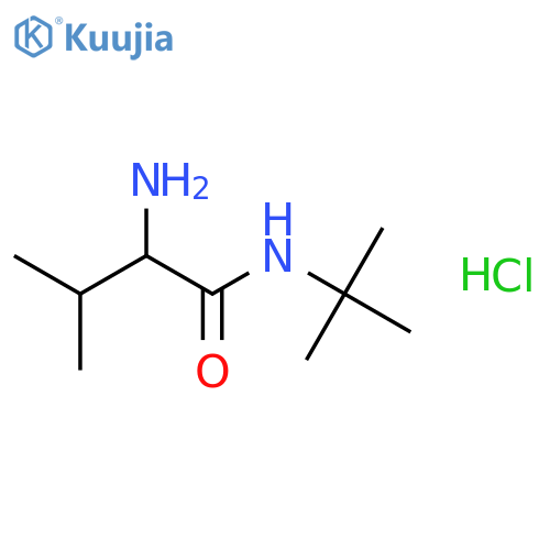 2-Amino-N-(tert-butyl)-3-methylbutanamide hydrochloride structure