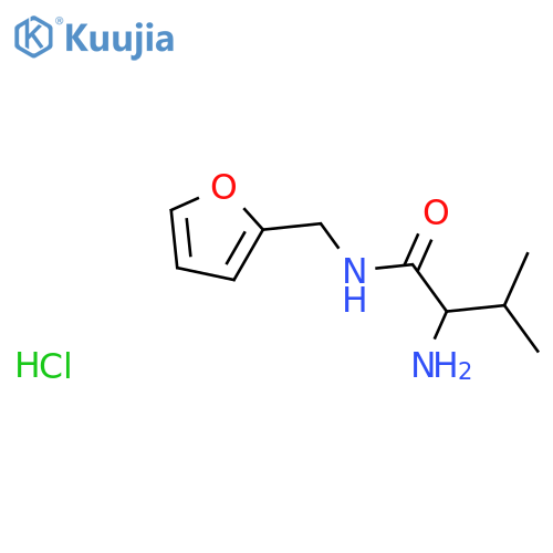2-amino-N-(furan-2-yl)methyl-3-methylbutanamide hydrochloride structure