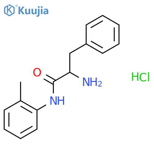 2-Amino-N-(2-methylphenyl)-3-phenylpropanamidehydrochloride structure