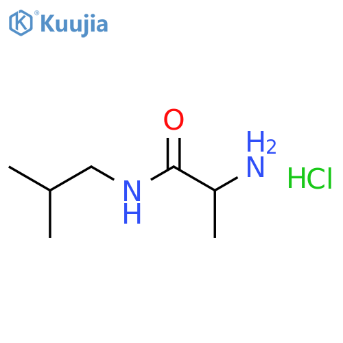 2-amino-N-(2-methylpropyl)propanamide hydrochloride structure