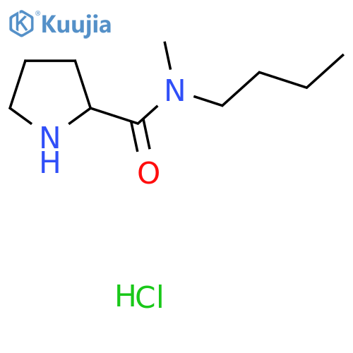N-Butyl-N-methylpyrrolidine-2-carboxamide hydrochloride structure