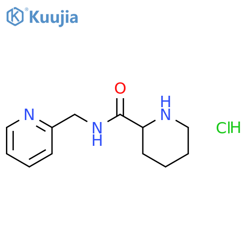N-(2-Pyridinylmethyl)-2-piperidinecarboxamidehydrochloride structure