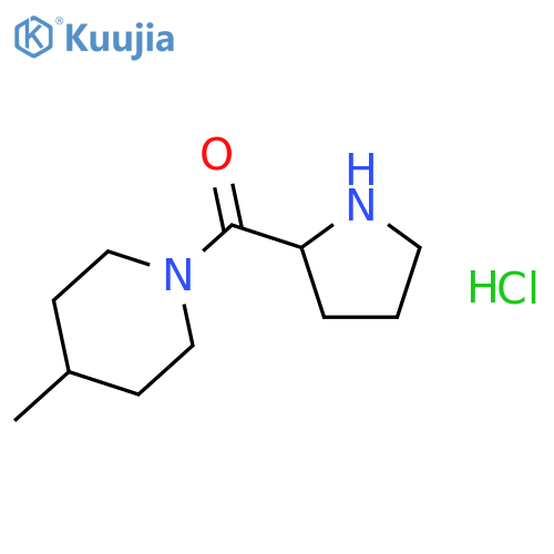 4-Methyl-1-(2S)-pyrrolidine-2-carbonylpiperidine Hydrochloride structure