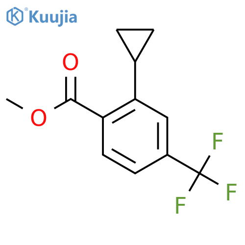 Methyl 2-cyclopropyl-4-(trifluoromethyl)benzoate structure