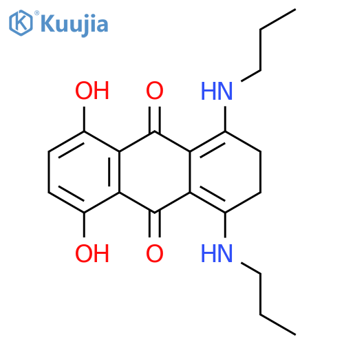 9,10-Anthracenedione, 2,3-dihydro-5,8-dihydroxy-1,4-bis(propylamino)- structure