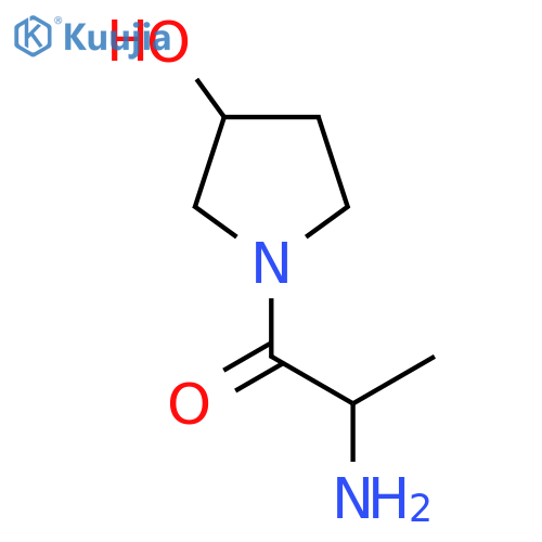 2-Amino-1-(3-hydroxypyrrolidin-1-yl)propan-1-one structure