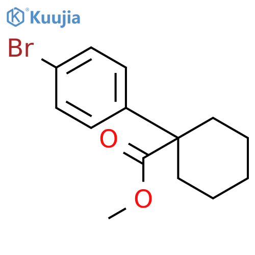 Methyl 1-(4-bromophenyl)cyclohexane-1-carboxylate structure