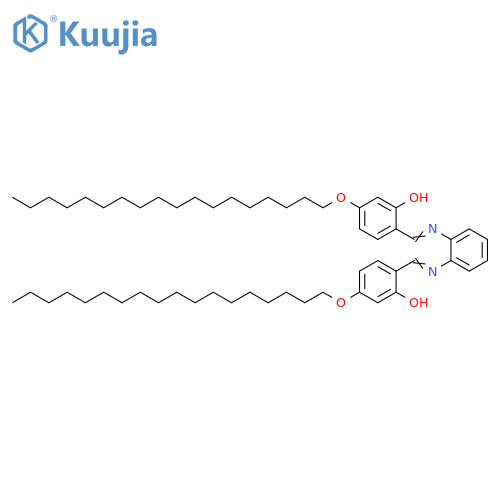 Phenol, 2,2'-[1,2-phenylenebis(nitrilomethylidyne)]bis[5-(octadecyloxy)- structure