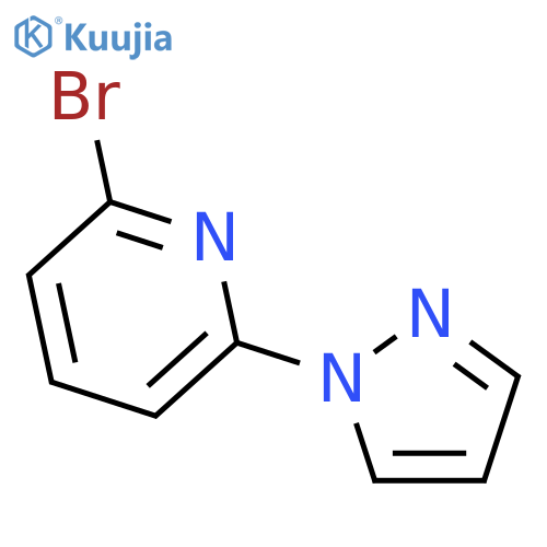 2-Bromo-6-(1H-pyrazol-1-yl)pyridine structure