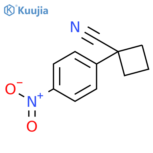 1-(4-nitrophenyl)cyclobutane-1-carbonitrile structure