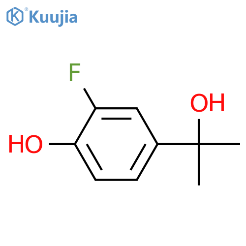 2-fluoro-4-(2-hydroxypropan-2-yl)phenol structure