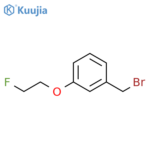 Benzene, 1-(bromomethyl)-3-(2-fluoroethoxy)- structure