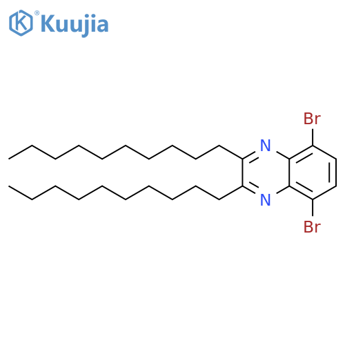 5,8-dibromo-2,3-di-n-decylquinoxaline structure