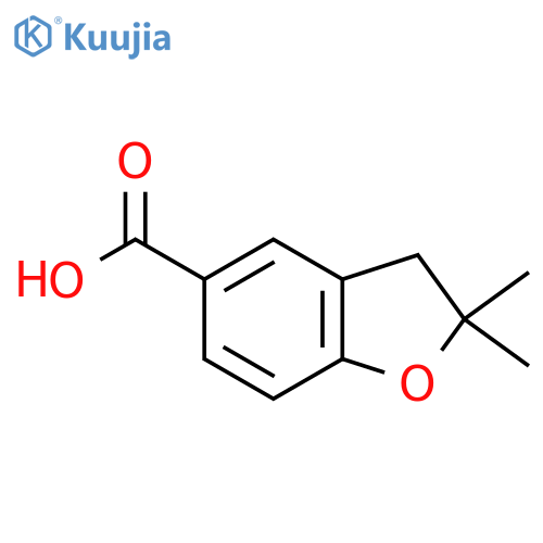2,3-Dihydro-2,2-dimethylbenzofuran-5-carboxylic Acid structure