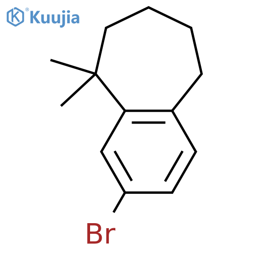 5H-Benzocycloheptene, 2-bromo-6,7,8,9-tetrahydro-9,9-dimethyl- structure