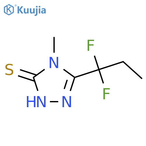 5-(1,1-Difluoropropyl)-4-methyl-4h-1,2,4-triazole-3-thiol structure