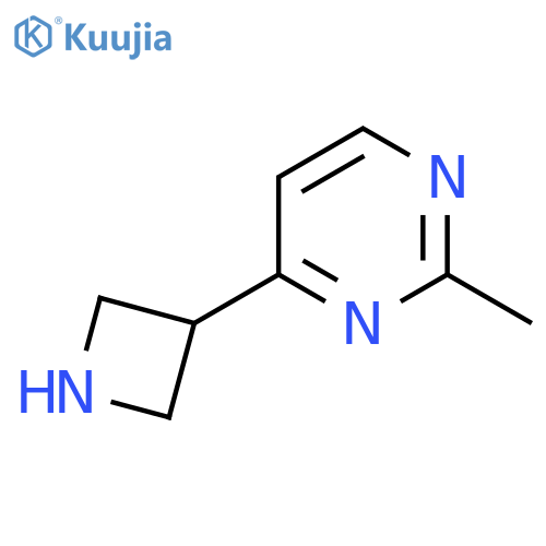 4-(Azetidin-3-yl)-2-methylpyrimidine TFA structure