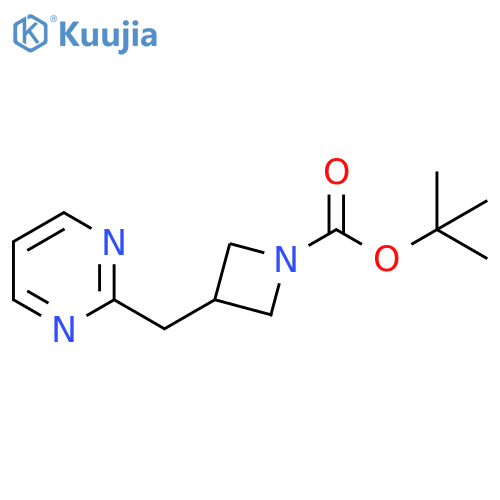 tert-butyl 3-(pyrimidin-2-yl)methylazetidine-1-carboxylate structure