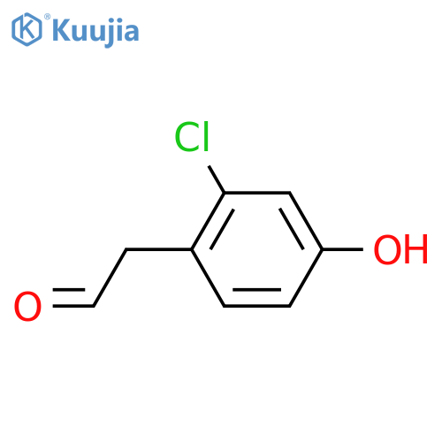 2-(2-chloro-4-hydroxyphenyl)acetaldehyde structure