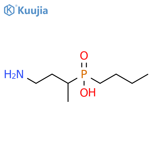 Phosphinic acid, (3-amino-1-methylpropyl)butyl- structure