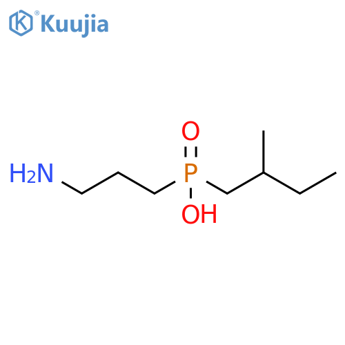 Phosphinic acid, (3-aminopropyl)(2-methylbutyl)- structure