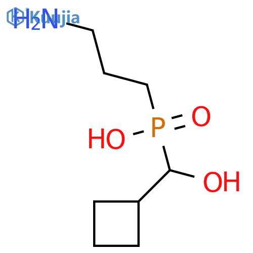 Phosphinic acid, (3-aminopropyl)(cyclobutylhydroxymethyl)- structure