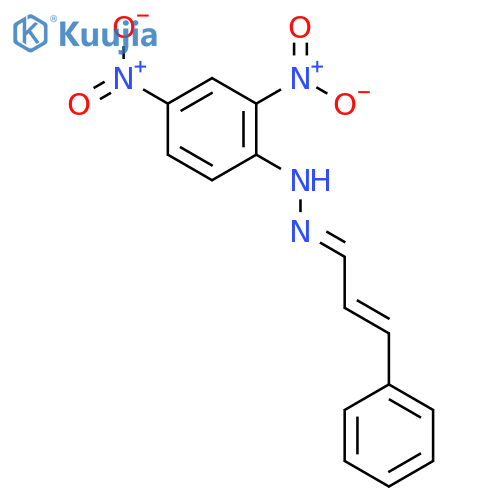 2-Propenal, 3-phenyl-,2-(2,4-dinitrophenyl)hydrazone structure