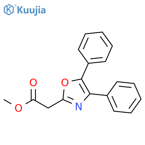 Methyl (4,5-diphenyl-1,3-oxazol-2-yl)acetate structure